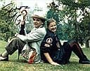 SYLVESTER MCCOY "7th Doctor" & SOPHIE ALDRED "Ace" (DOCTOR WHO) genuine signed autograph COA 684