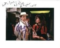 Sylvester McCoy & Nisha Nayar DOCTOR WHO Genuine Signed Autograph 10 x 8 COA 7817