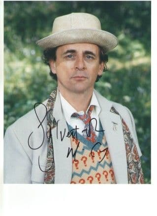 Sylvester McCoy "The 7th Doctor" DOCTOR WHO Genuine Signed Autograph 10 x 8 COA 688