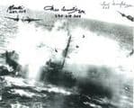 Ted Dunsford & Brian Beattie & Des Curtis (WW2 Pilots) - Genuine Signed Autograph 7761