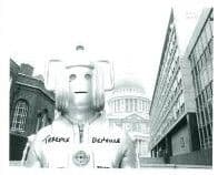 Terence Denville 'Cyberman',DOCTOR WHO Genuine Signed Autograph 10 x 8 COA 7357