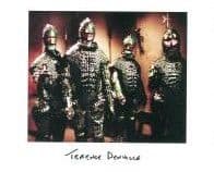 Terence Denville l 'Cyberman',DOCTOR WHO Genuine Signed Autograph 10 x 8 COA 7355
