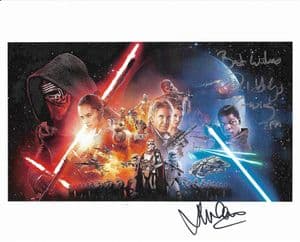 The Force Awakens Signed autograph Phil Hodges Sandeep Monan RARE COA 12031