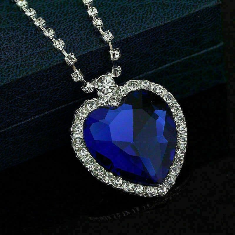 The Heart of the Ocean Dark Blue TITANIC Necklace 5323