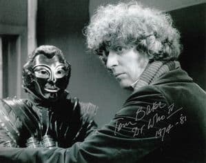 Tom Baker 4th Doctor DOCTOR WHO  Genuine Signed Autograph 10 X 8 COA 11855