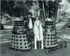 Tom Baker & Lalla Ward  Multi signed DOCTOR WHO Genuine Signed Autographs 10 x 8 COA 10274