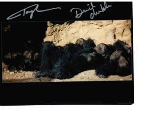 Tony Jackson & David Charkham from the film 2001 a space odyssey hand signed