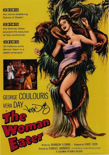 Vera Day   'The Woman Eater' HORROR Genuine Signed Autograph 10 x 8 COA 11364