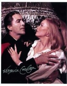 Veronica Carlson HAMMER HORROR genuine signed autograph 10 by 8 COA 2946