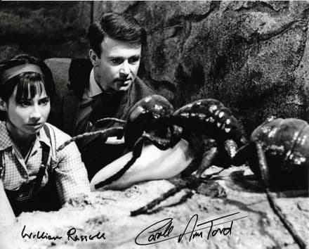 William Russell & Carole Ann Ford DOCTOR WHO 10x8 Signed Autograph COA11708