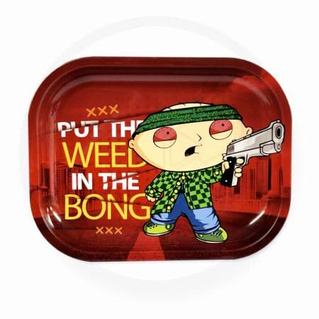 Weed in the Bong Small Rolling Tray