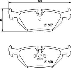 Brake Pads Rear 272x10mm With Solid Discs