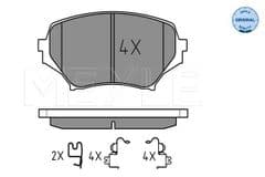 Brake Pads Rear 300mm Models With Vented Brakes