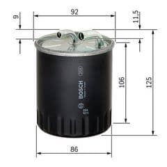 Fuel Filter 200CDi, 220CDi, 270CDi, 280CDi, 320CDi, 350CDi, 420CDi without water sensor connection