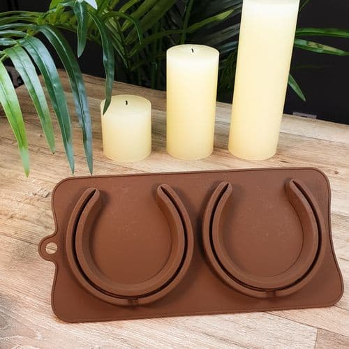2 Cell Horse Shoe Silicone Mould
