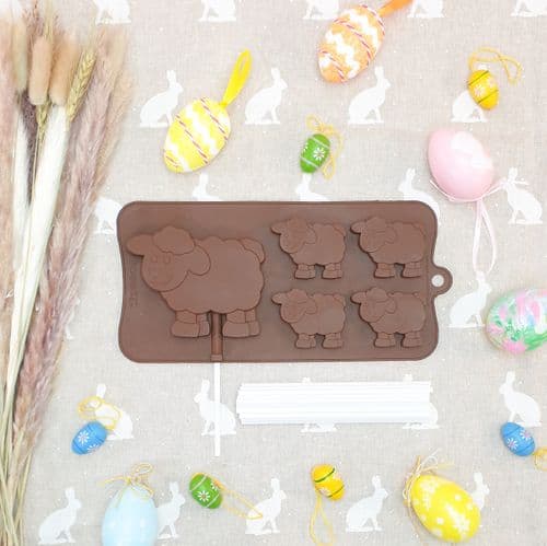 4+1 Sheep Silicone Chocolate Mould