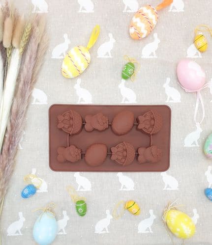 Easter Basket Silicone Chocolate Mould