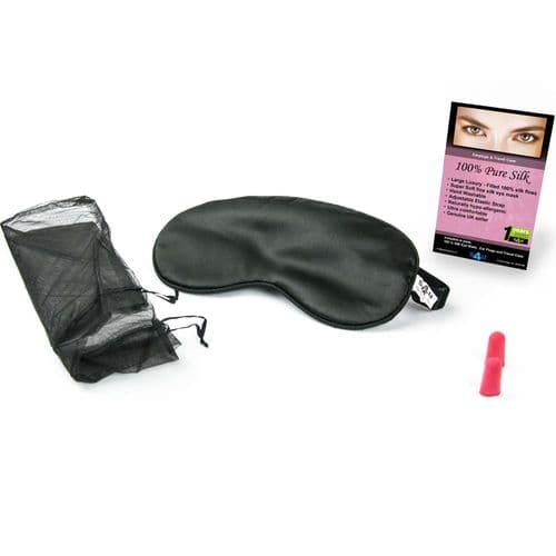 S4U® 100% Pure Silk sleeping eye mask for Women & Men