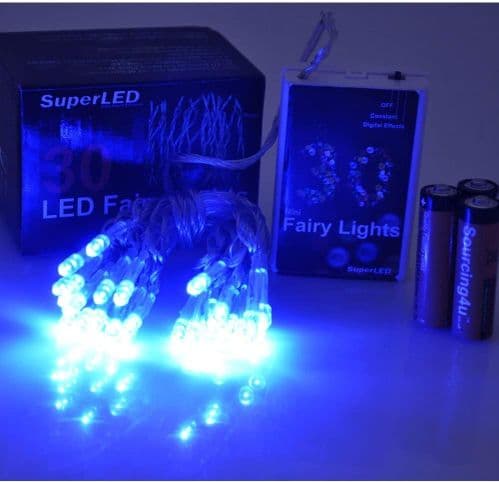 SuperLED Battery Powered 30 LED String Lights