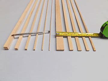10 lengths of 300mm balsa wood