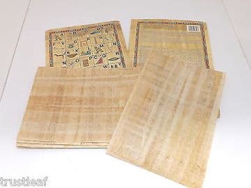 10 Sheets Egyptian Plain Papyrus