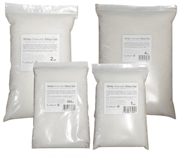 Granular Silica Gel Sand Desiccant <BR>0.5-1mm grains <br> 500g - 12kg Bags